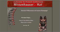 Desktop Screenshot of mittenhauser-hof.de